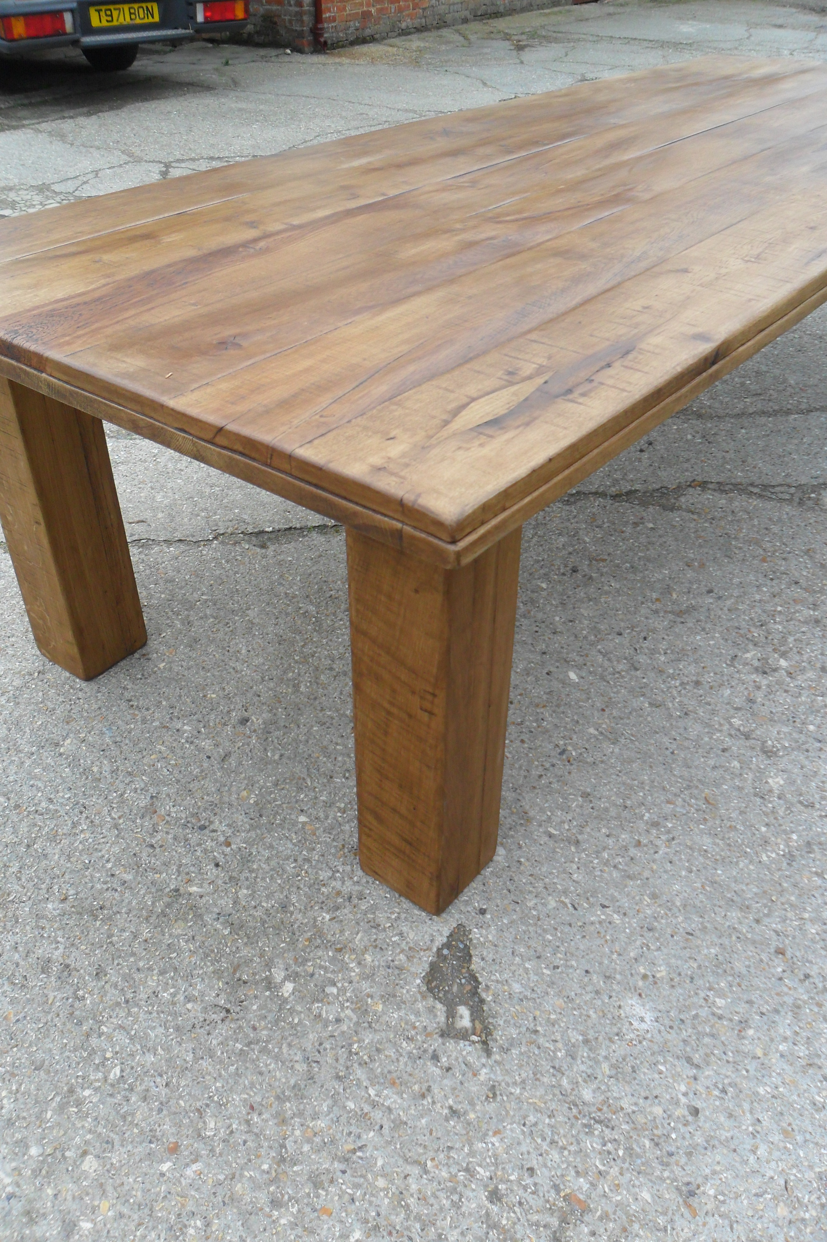 Rustic oak Dining Tables Hand Made by Hazael Design